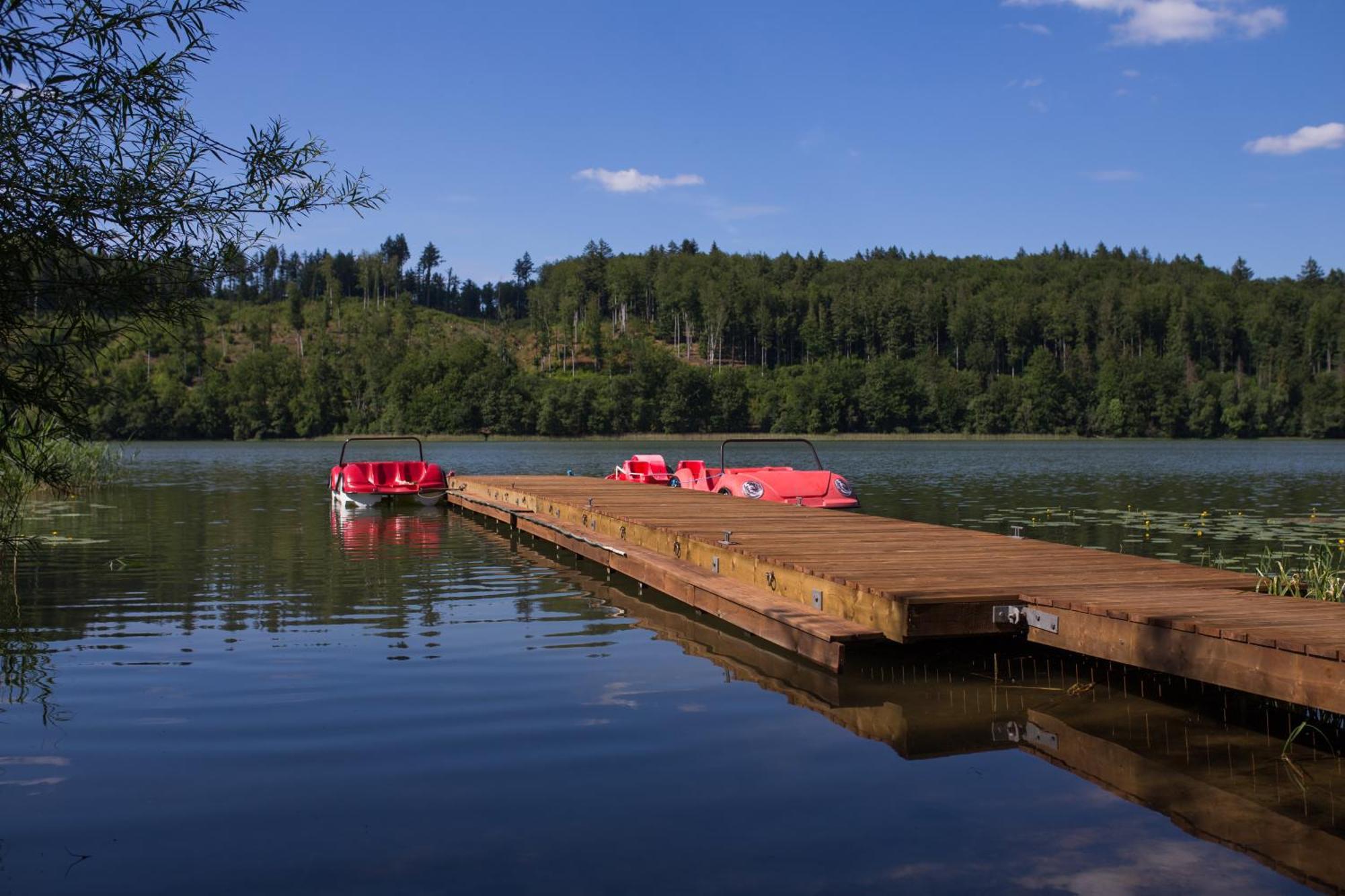 Malinowe Wzgorze Domki 90 M2 Z Sauna I Balia Krzeszna Exterior foto